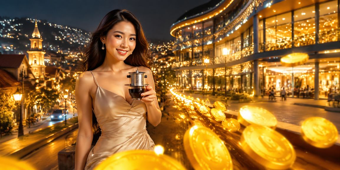 Người dùng Đà Lạt thưởng thức cà phê và xem giải trí thể thao trên điện thoại buổi tối