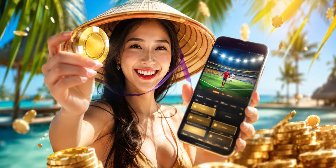 Người xem kèo thể thao tại Phú Quốc – theo dõi bóng đá trên điện thoại bên bờ biển